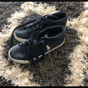 Ralph Lauren Navy Hi-Tops